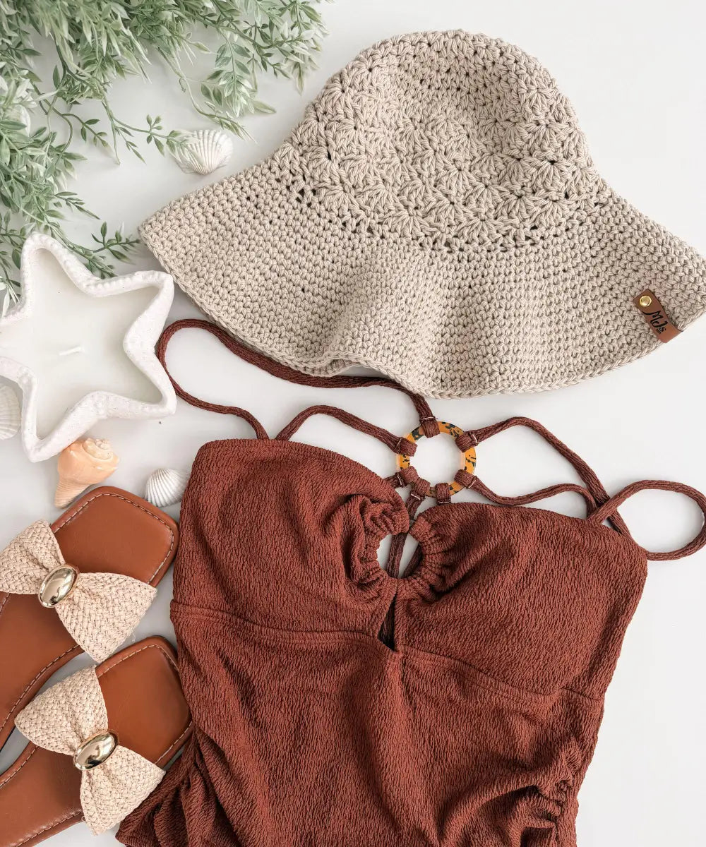 The Solara Sunhat - Easy Shell Stitch Crochet Pattern (Baby to Adult)