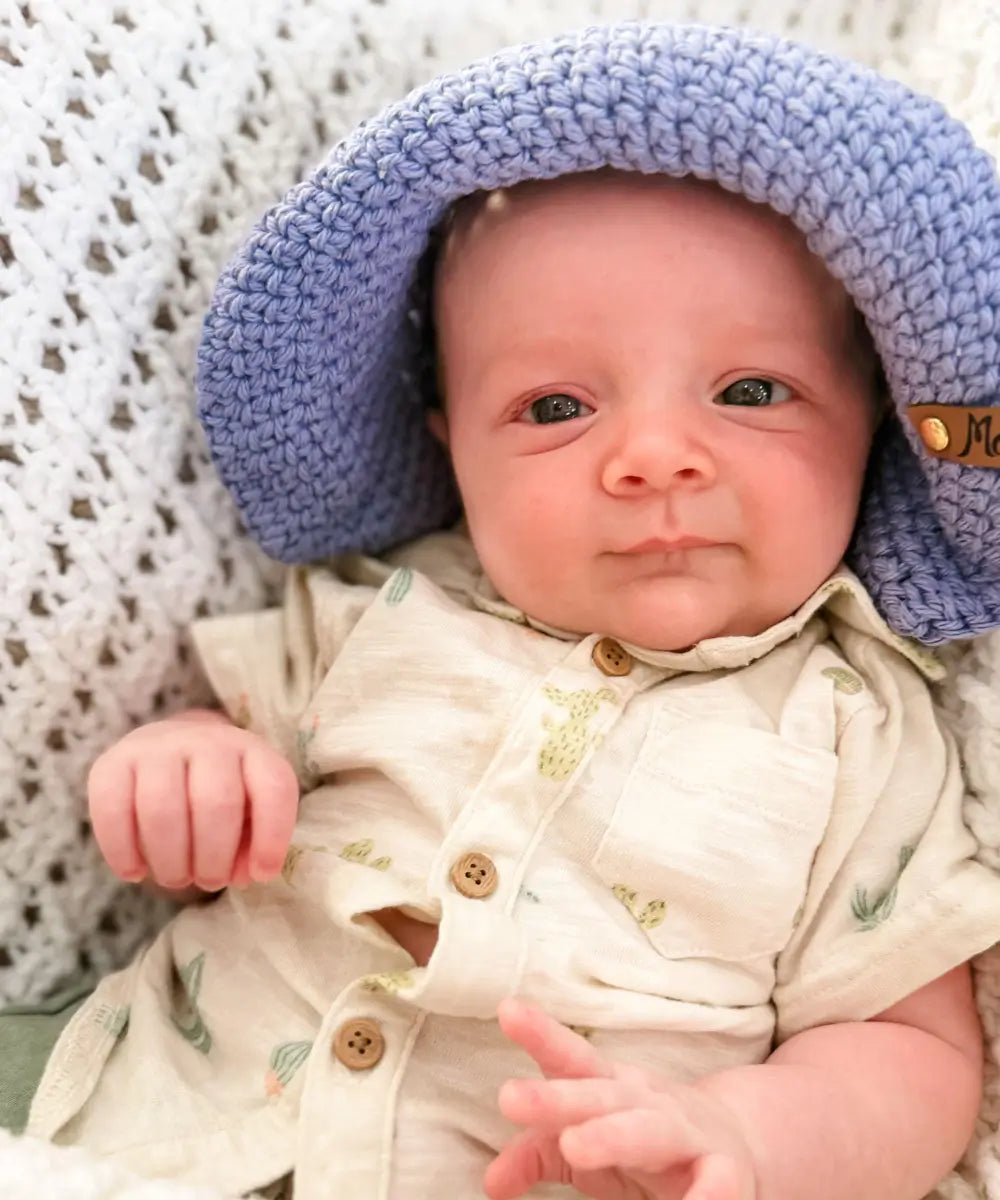 The Solara Sunhat - Easy Shell Stitch Crochet Pattern (Baby to Adult)